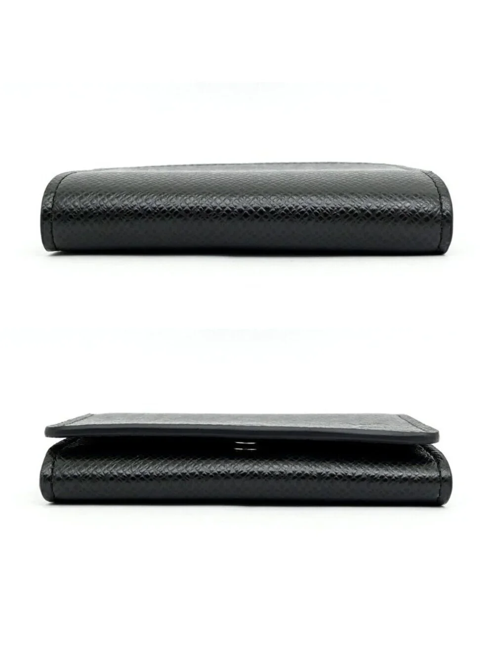 Louis Vuitton Card Case Envelope Business Holder NM Taiga Black